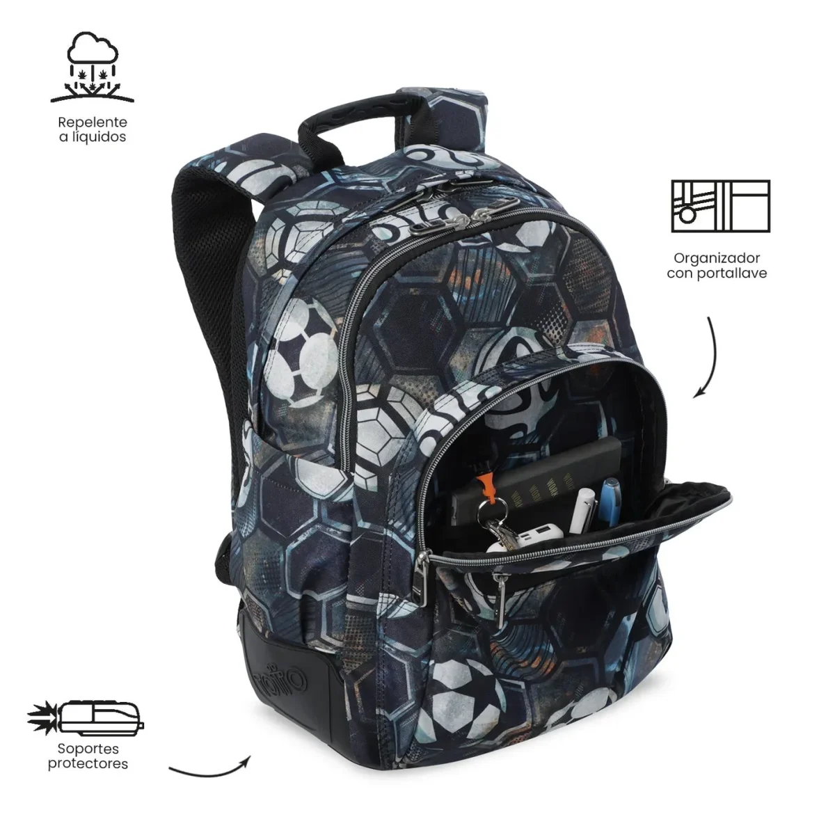 Mochila escolar Totto Rayol - Verat Soccer - Imagen 7