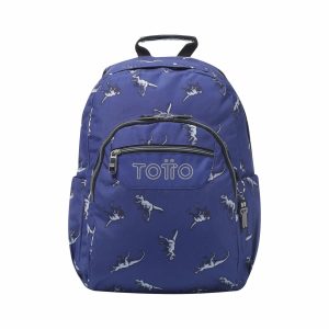 Mochila escolar adaptable a carro azul Totto - Acuareles