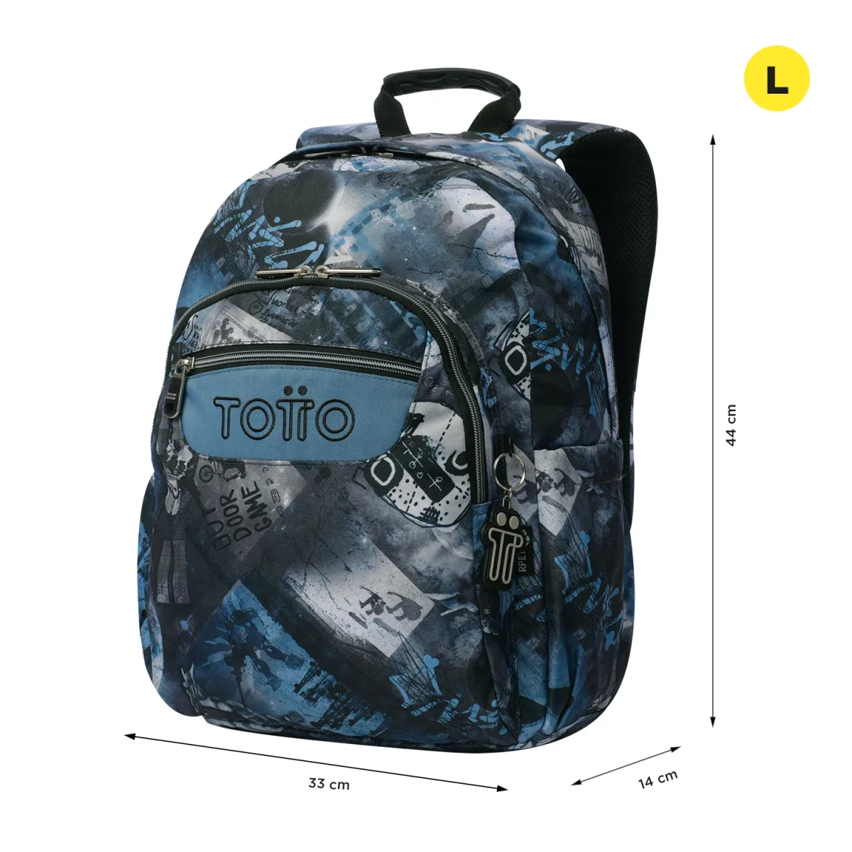 Mochila escolar adaptable a carro Totto Acuareles - Film - Imagen 4