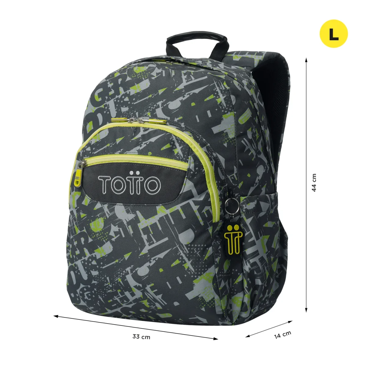 Mochila escolar adaptable a carro Totto Acuareles - Texgrunge - Imagen 4