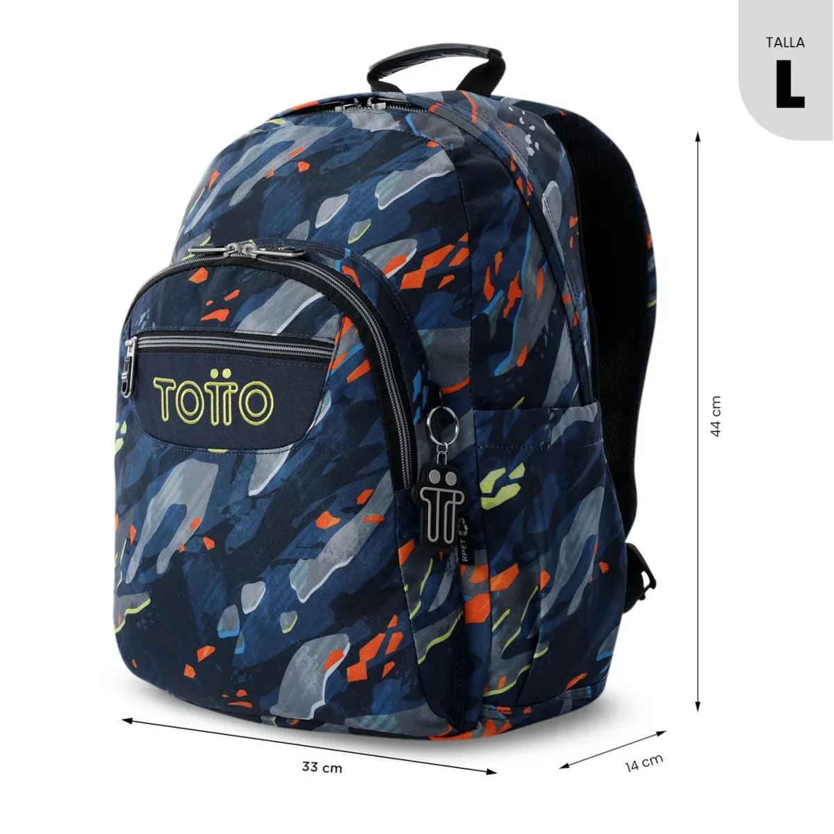 Mochila escolar adaptable a carro Totto Acuareles - Groove - Imagen 4