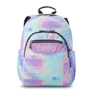 Mochila escolar adaptable a carro Totto Acuareles - Pixelly
