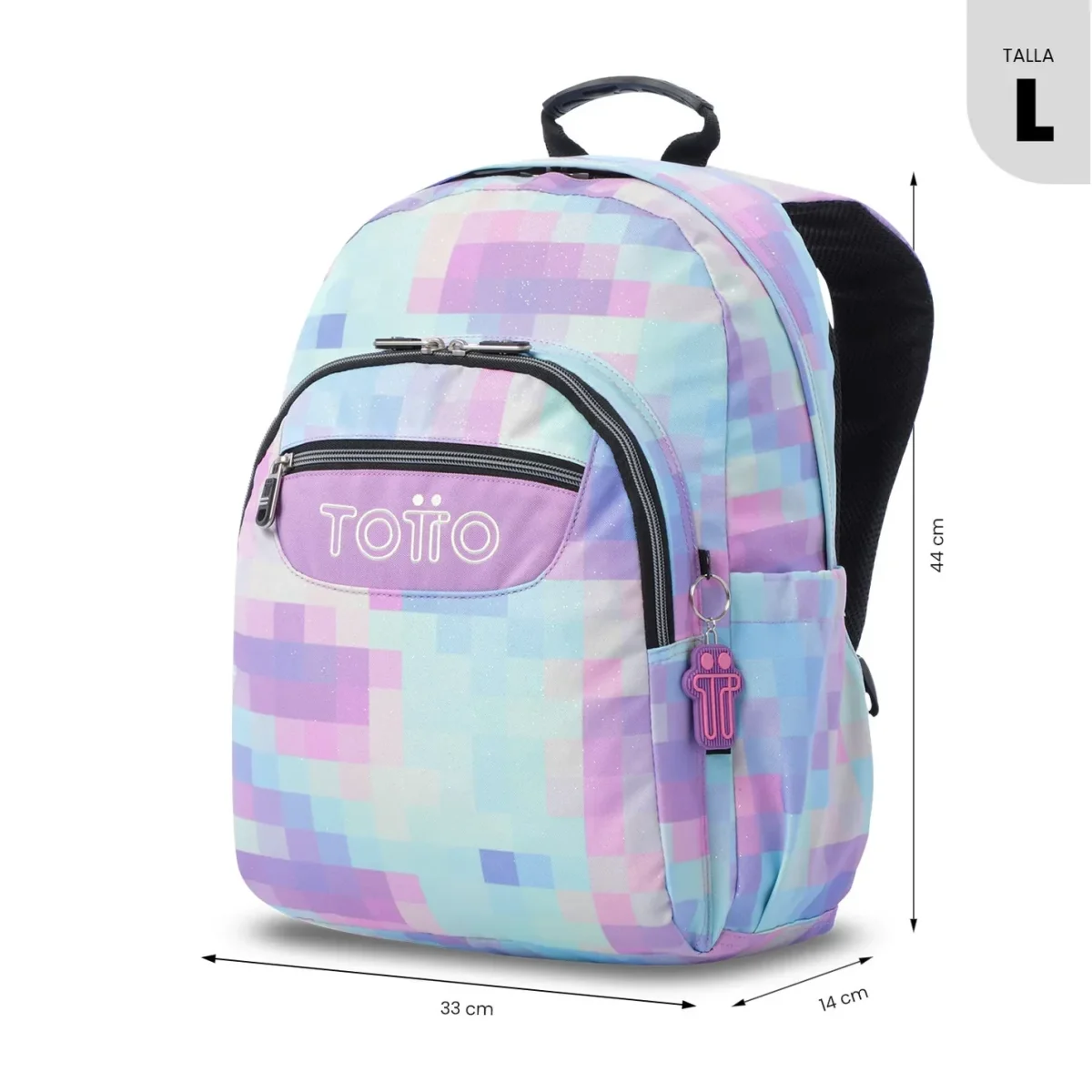 Mochila escolar adaptable a carro Totto Acuareles - Pixelly - Imagen 4