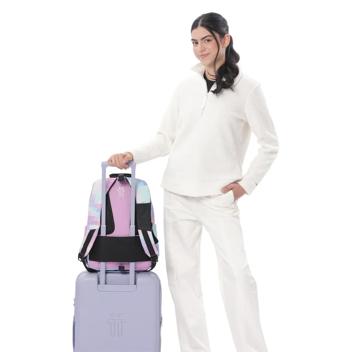 Mochila escolar adaptable a carro Totto Acuareles - Pixelly - Imagen 8