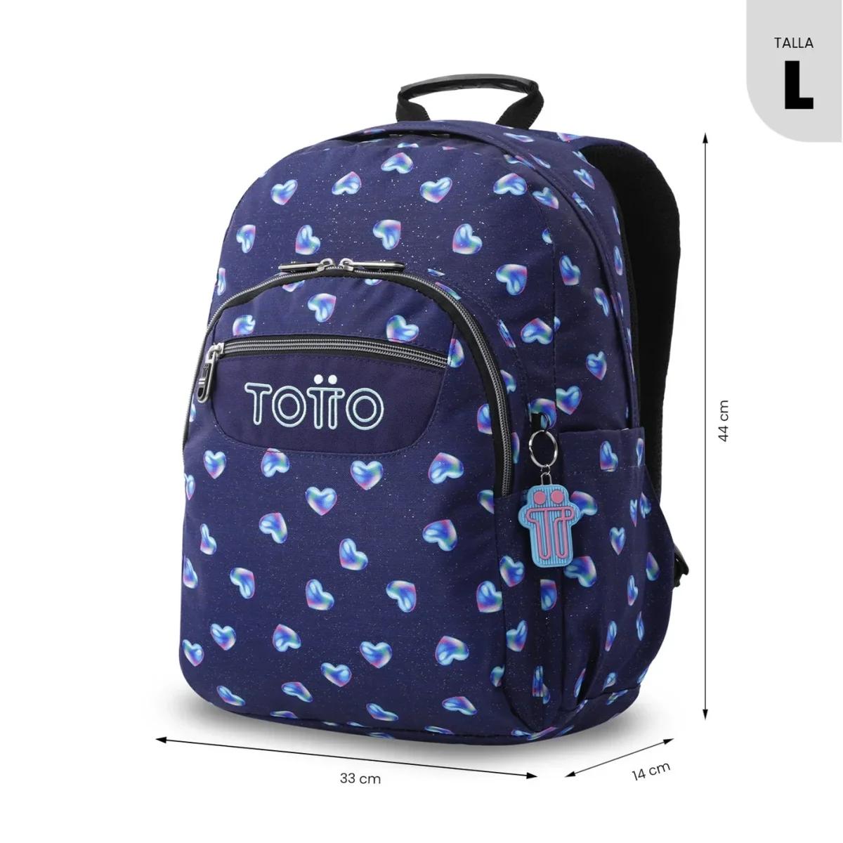 Mochila escolar adaptable a carro Totto Acuareles - Nacary - Imagen 4