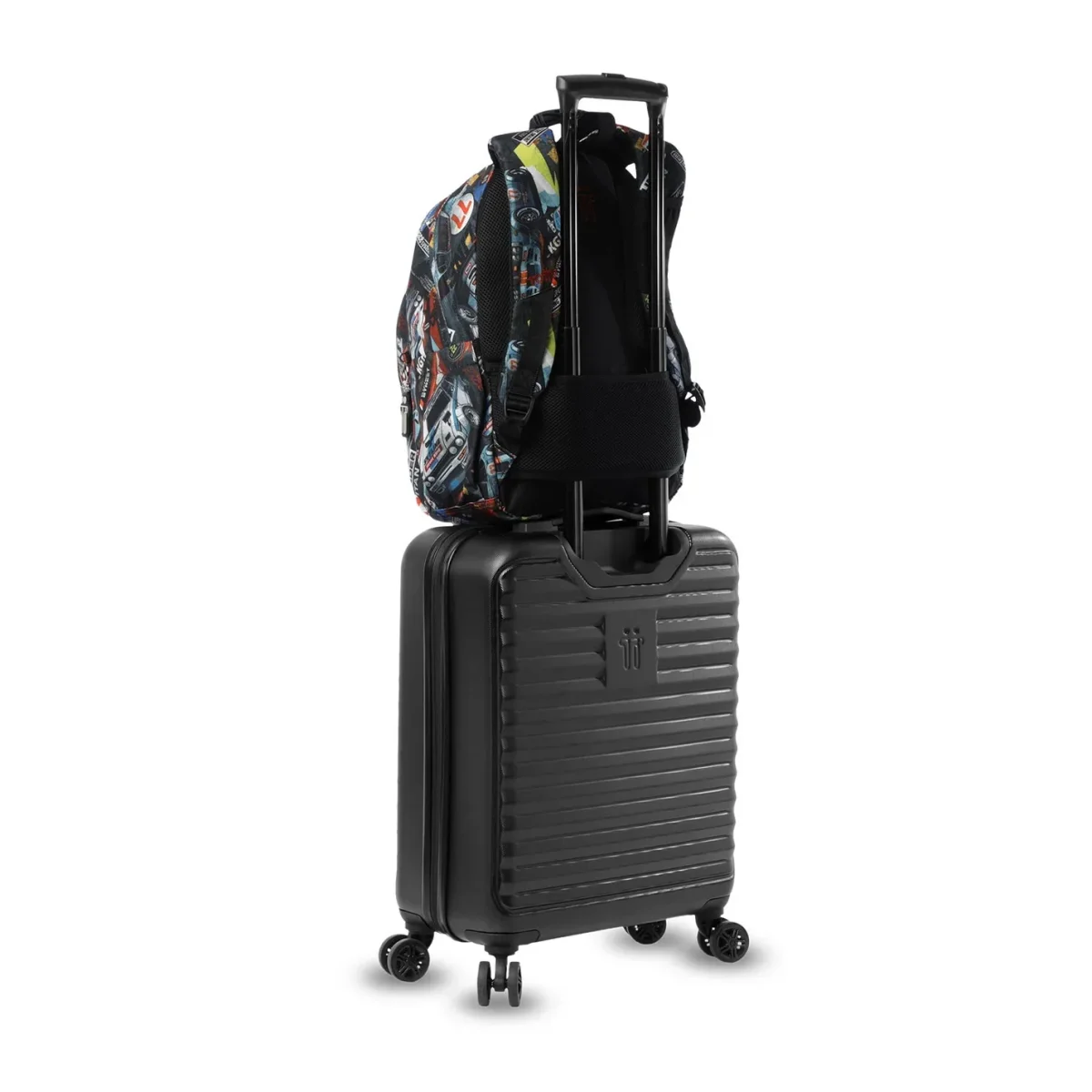 Mochila escolar adaptable a carro Totto Acuareles - Rally Red - Imagen 8