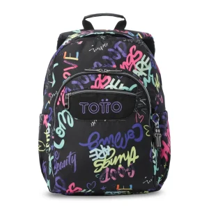Mochila escolar adaptable a carro Totto Acuareles - Letry