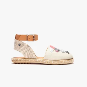 Alpargatas de Niña Cordones Beige