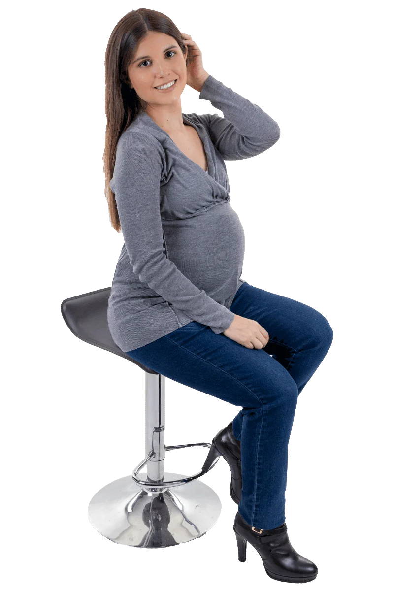 Sueter MAMA MIA Maternity con Cuello en V para Lactancia - Imagen 3