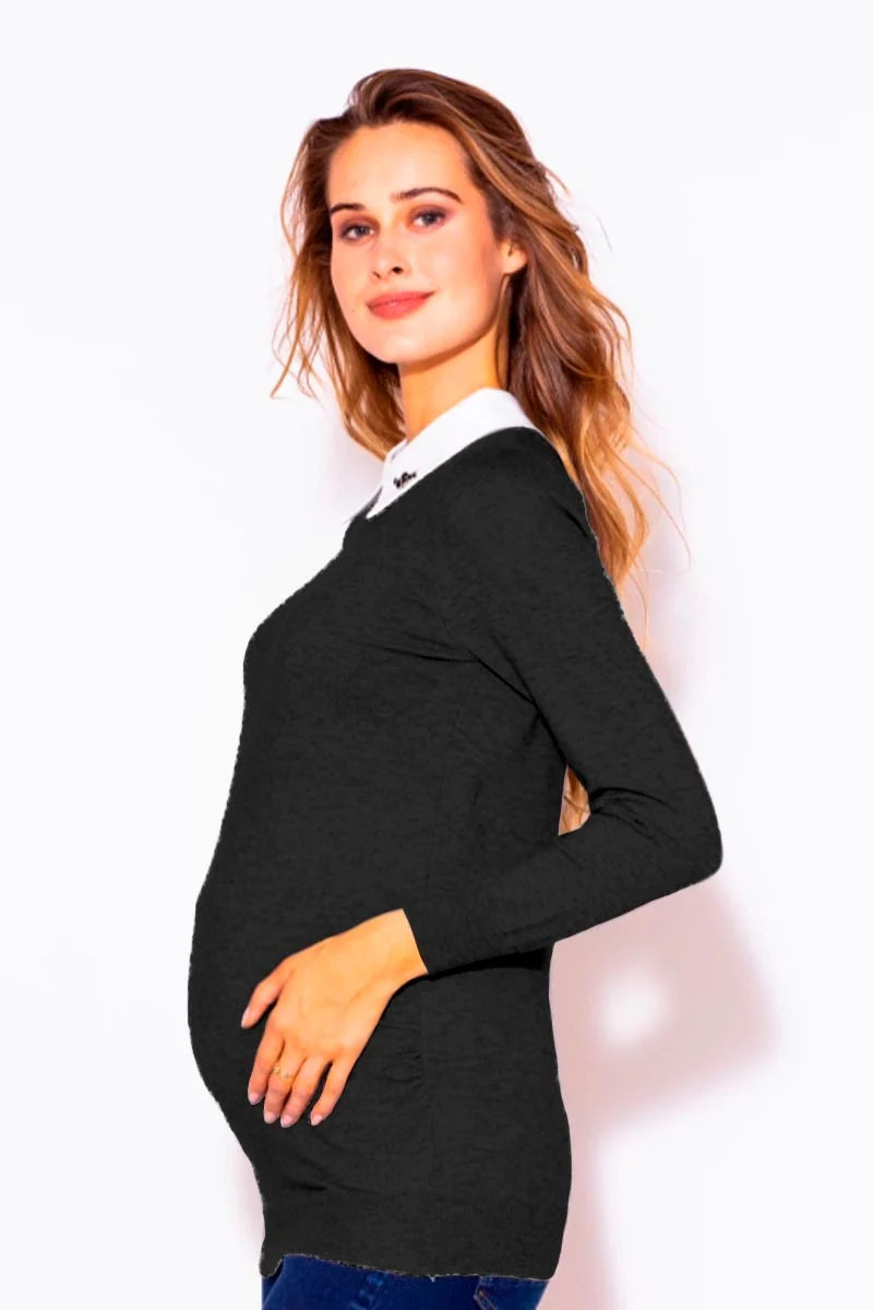 Sueter de Embarazada MAMA MIA Maternity con simulación de cuello - Imagen 4
