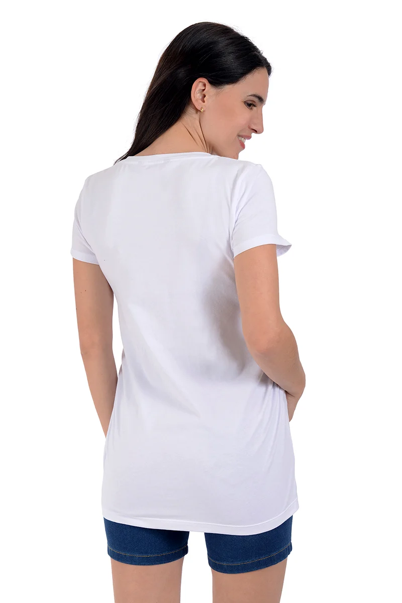 Playera para embarazada con estampado de Bebé "Bebé a Bordo" - Imagen 5