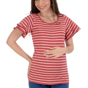 Playera de Maternidad MAMA MIA Amplia de Manga Corta