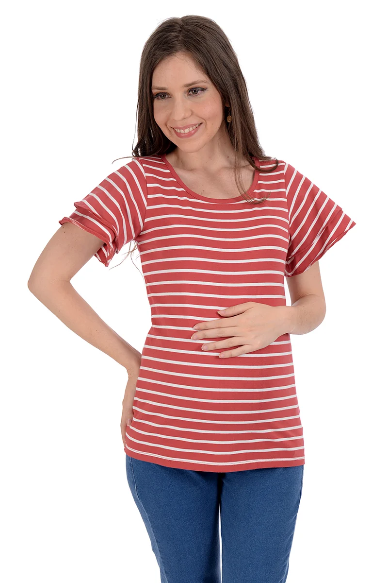 Playera de Maternidad MAMA MIA Amplia de Manga Corta - Imagen 2