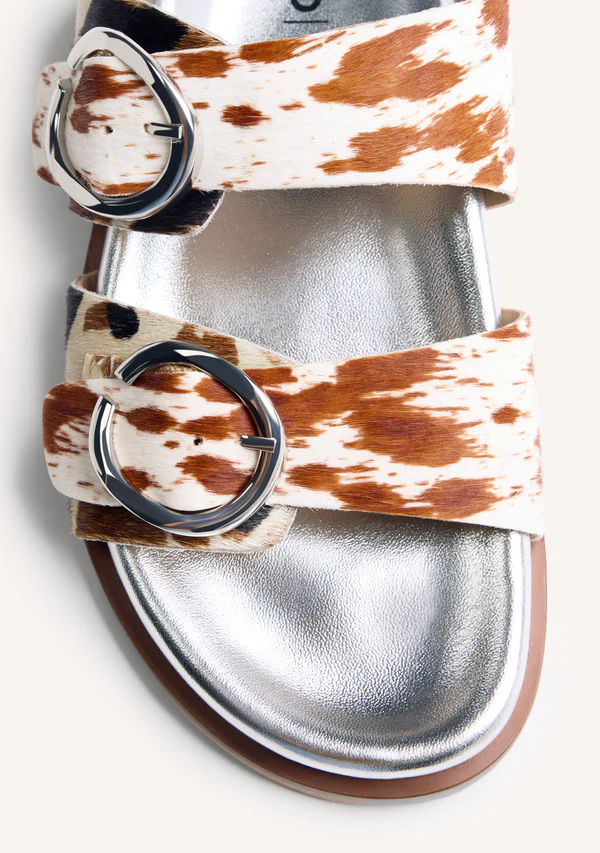 Sandalia Bio Piel Estampado Animal Carney Gioseppo - Imagen 4