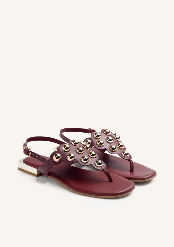 Sandalia Piel Tachas Kaduna Gioseppo - Imagen 3