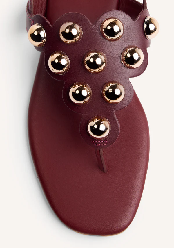 Sandalia Piel Tachas Kaduna Gioseppo - Imagen 4