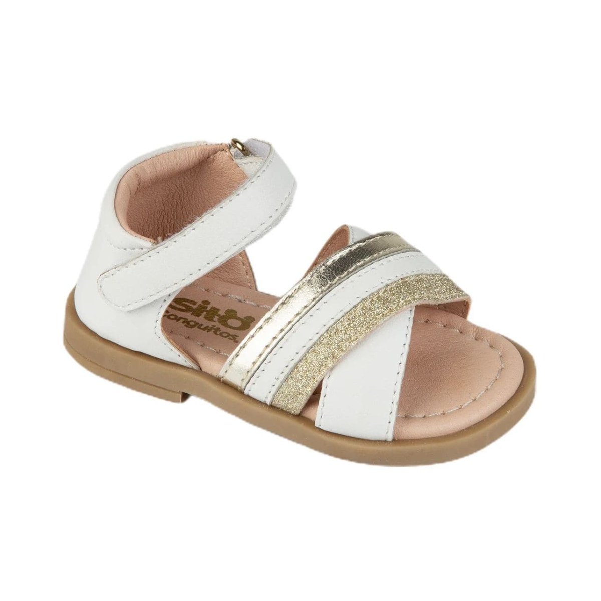 Sandalias Bebé Blanco/Platino - Imagen 2