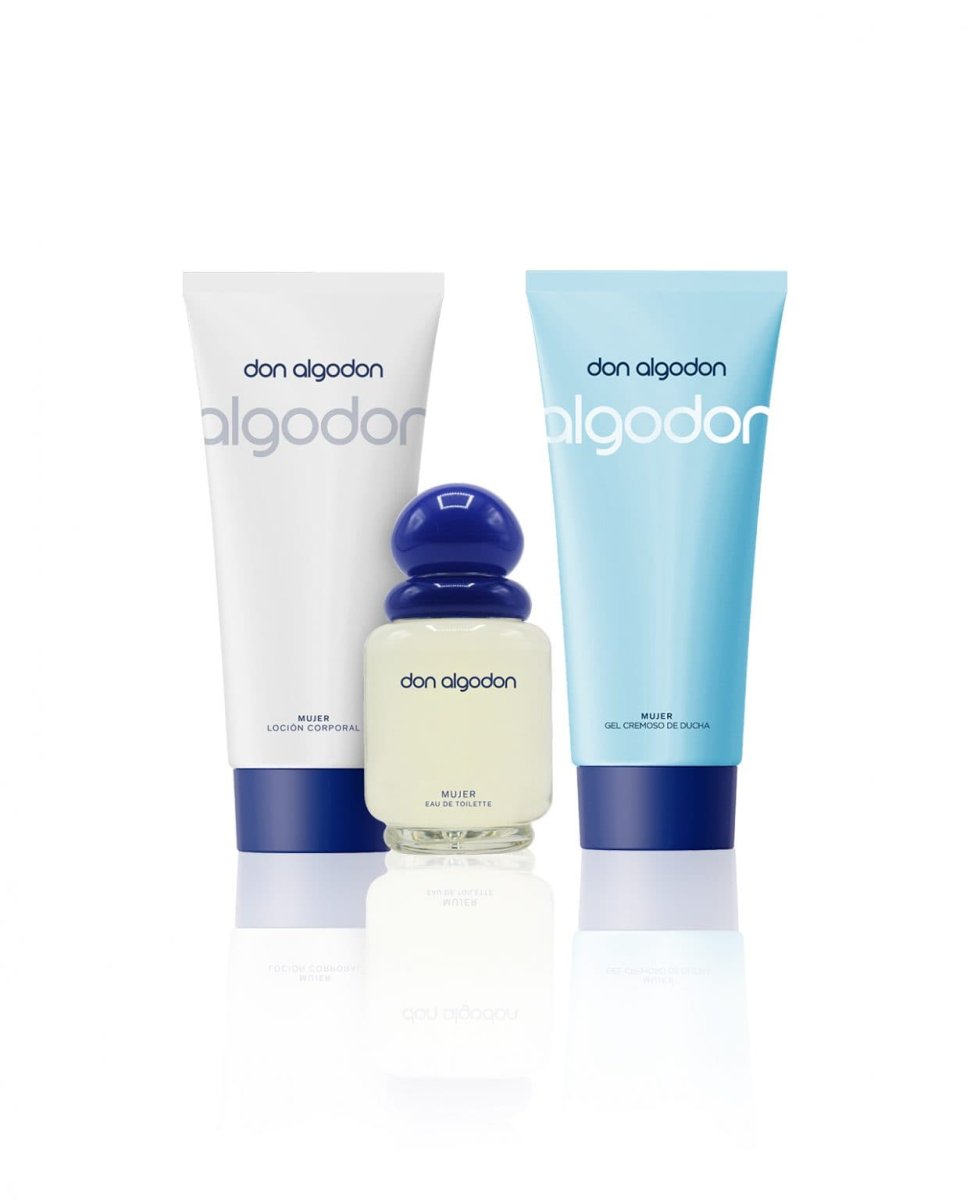 Set Tripack Colonia 100ml + Gel Ducha+ Loción Don Algodón - Imagen 3