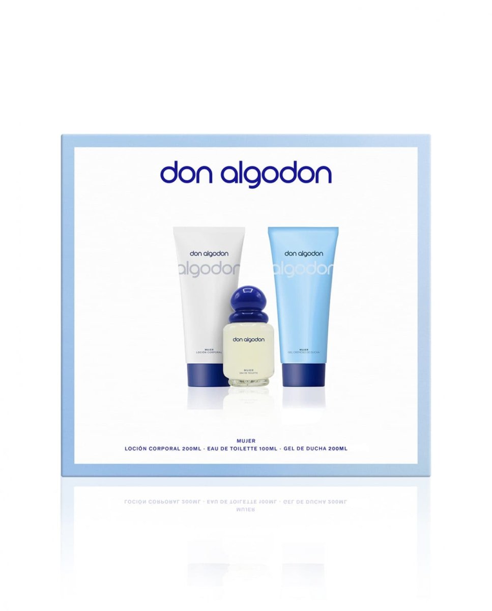 Set Tripack Colonia 100ml + Gel Ducha+ Loción Don Algodón - Imagen 4