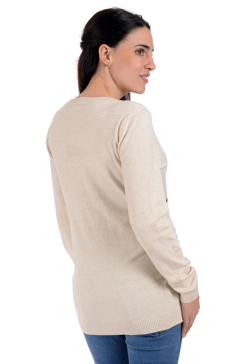 Sueter de Maternidad Con Lindo Estampado Texturizado. - Imagen 5