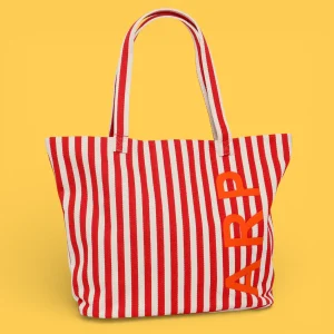 Tote Playa Rayas Rojo de Agatha Ruiz de la Prada