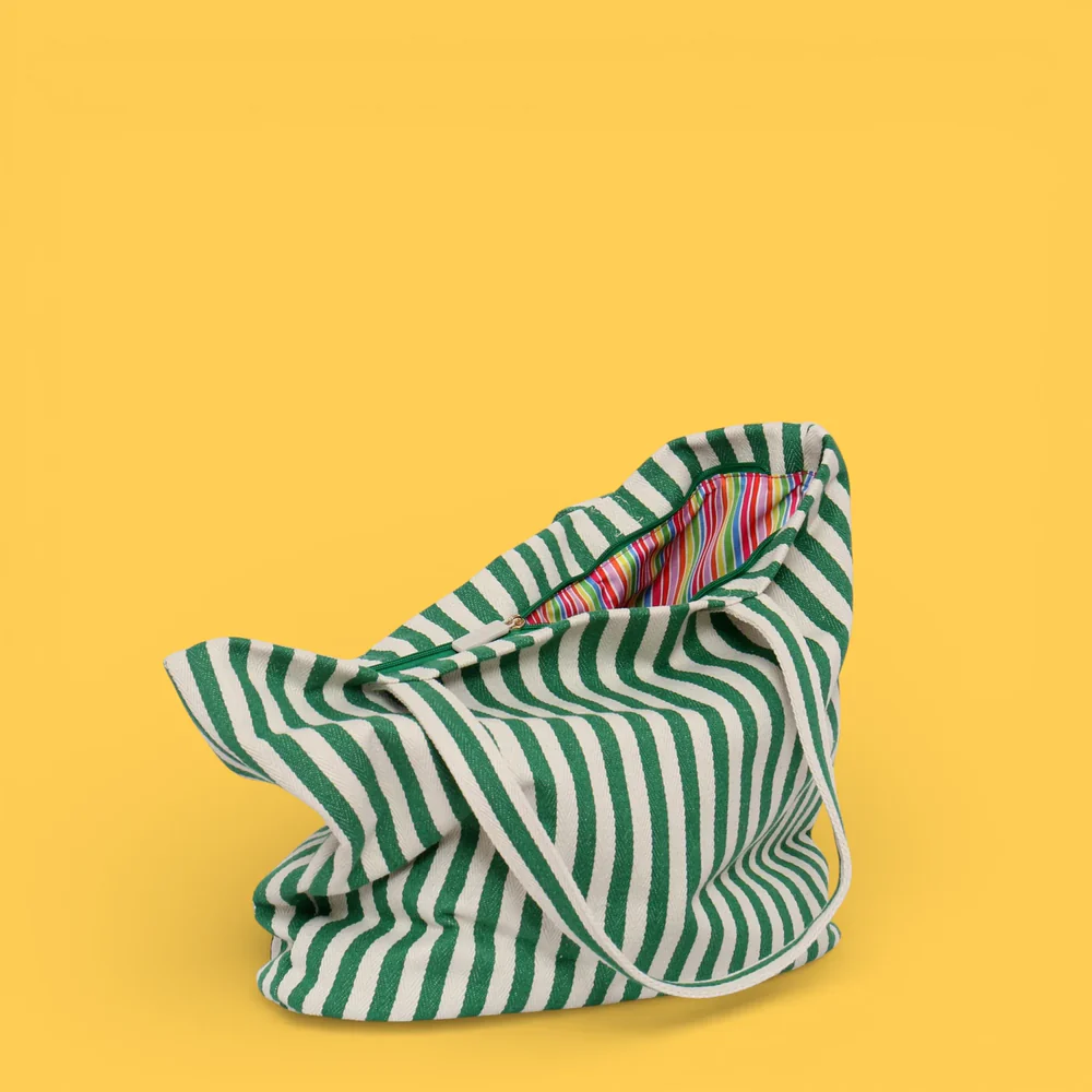 Tote Playa Rayas Verde Agatha Ruiz de la Prada - Imagen 5