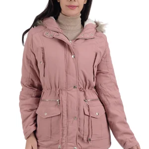 Chamarra de Mujer Studio Si Casual de Estilo Acolchonado Y Peluche