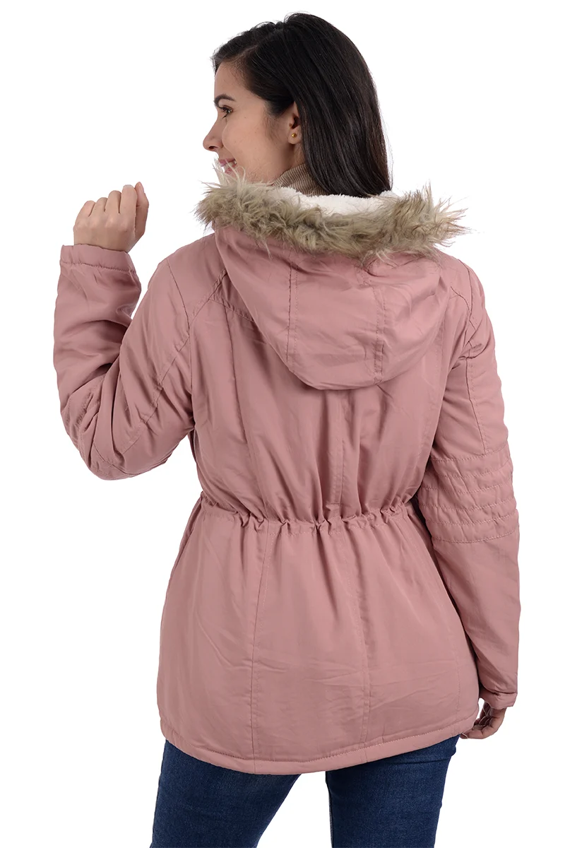 Chamarra de Mujer Studio Si Casual de Estilo Acolchonado Y Peluche - Imagen 5