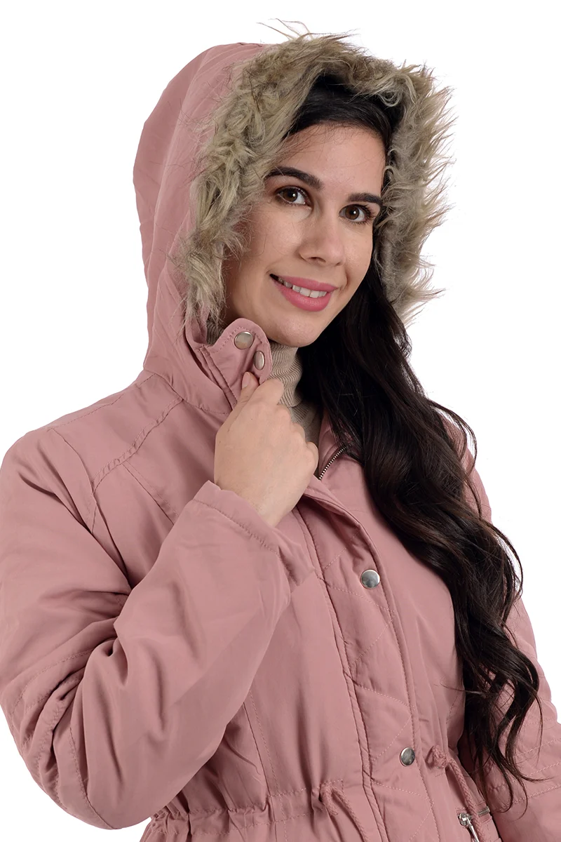 Chamarra de Mujer Studio Si Casual de Estilo Acolchonado Y Peluche - Imagen 4