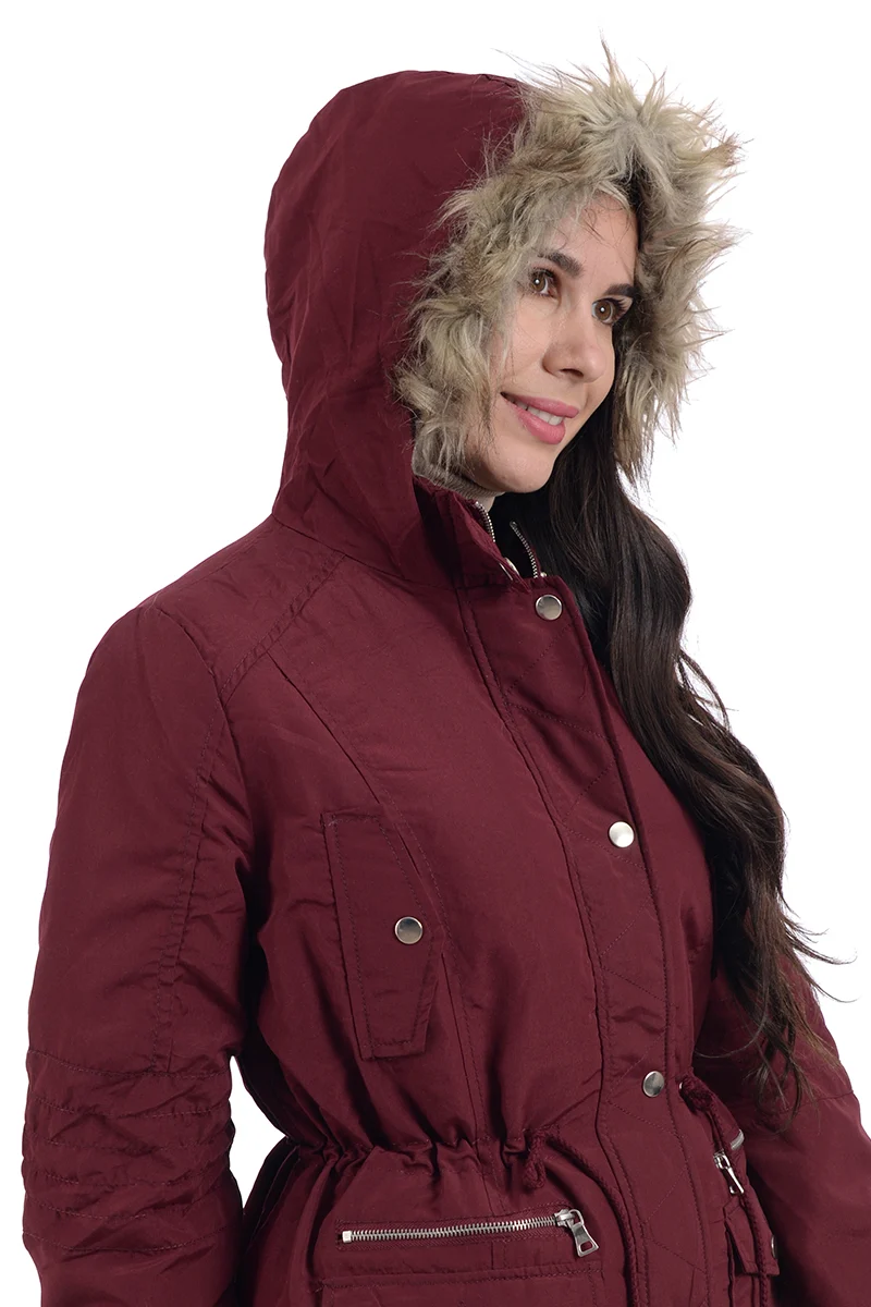 Chamarra de Mujer Studio Si Casual de Estilo Acolchonado Y Peluche - Imagen 9