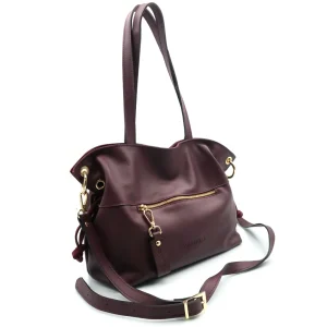 Bolso Dos Asas de Piel Napa Caramelo Princesa