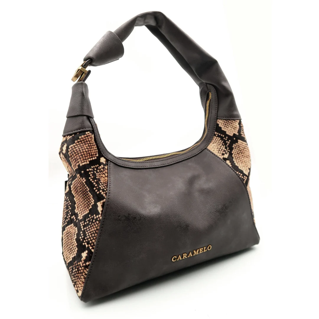 Bolso de Hombro animal print Caramelo Pola - Imagen 2