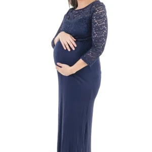 Vestido de Embarazada Para Fiesta Bordado