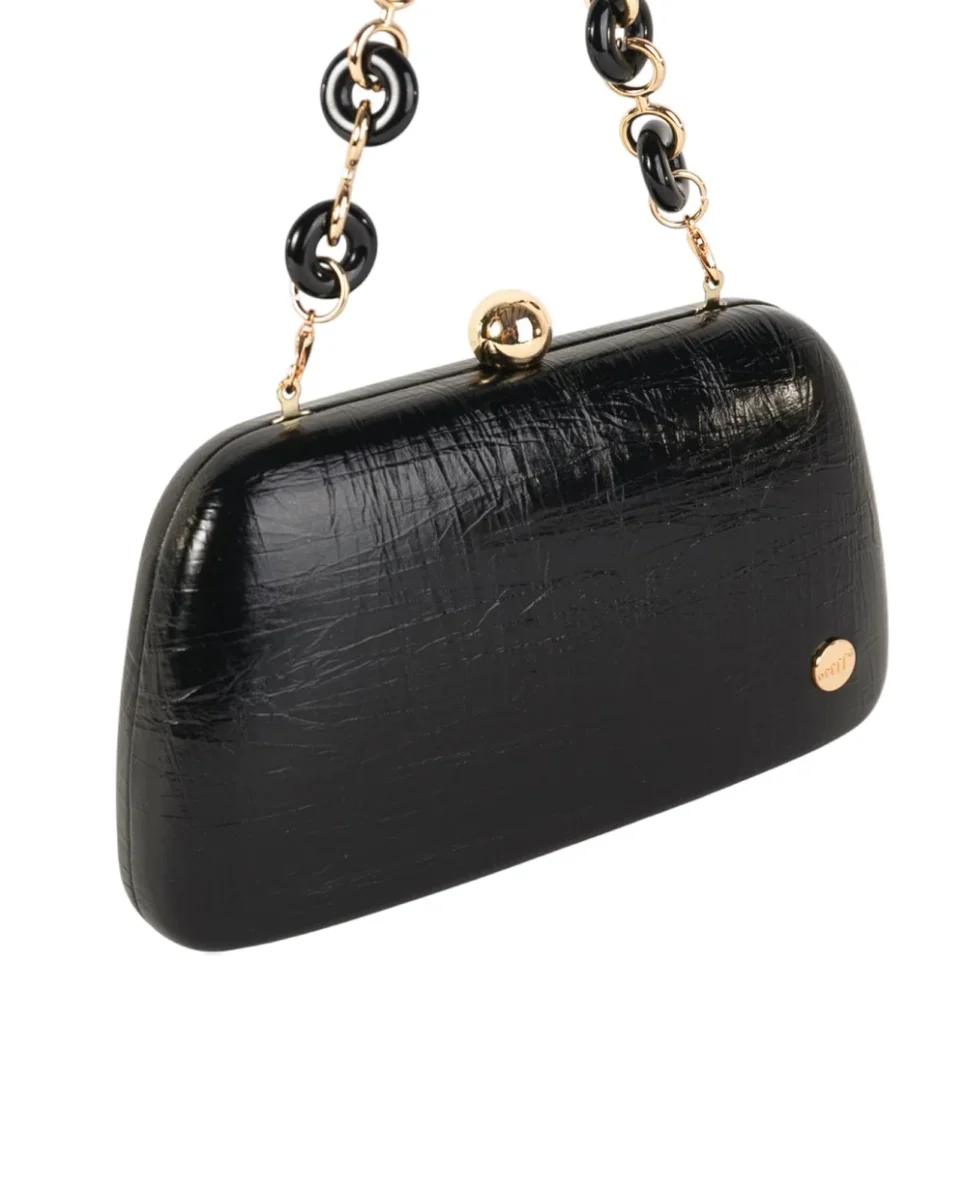 Bolso de Fiesta tipo Clutch Volum Elia Negro - Imagen 3