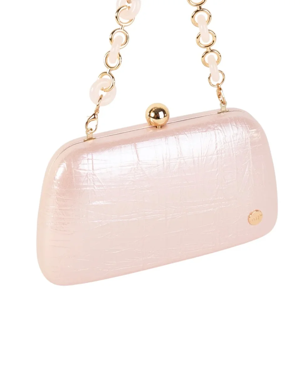 Bolso de Fiesta tipo Clutch Volum Elia Nude - Imagen 3