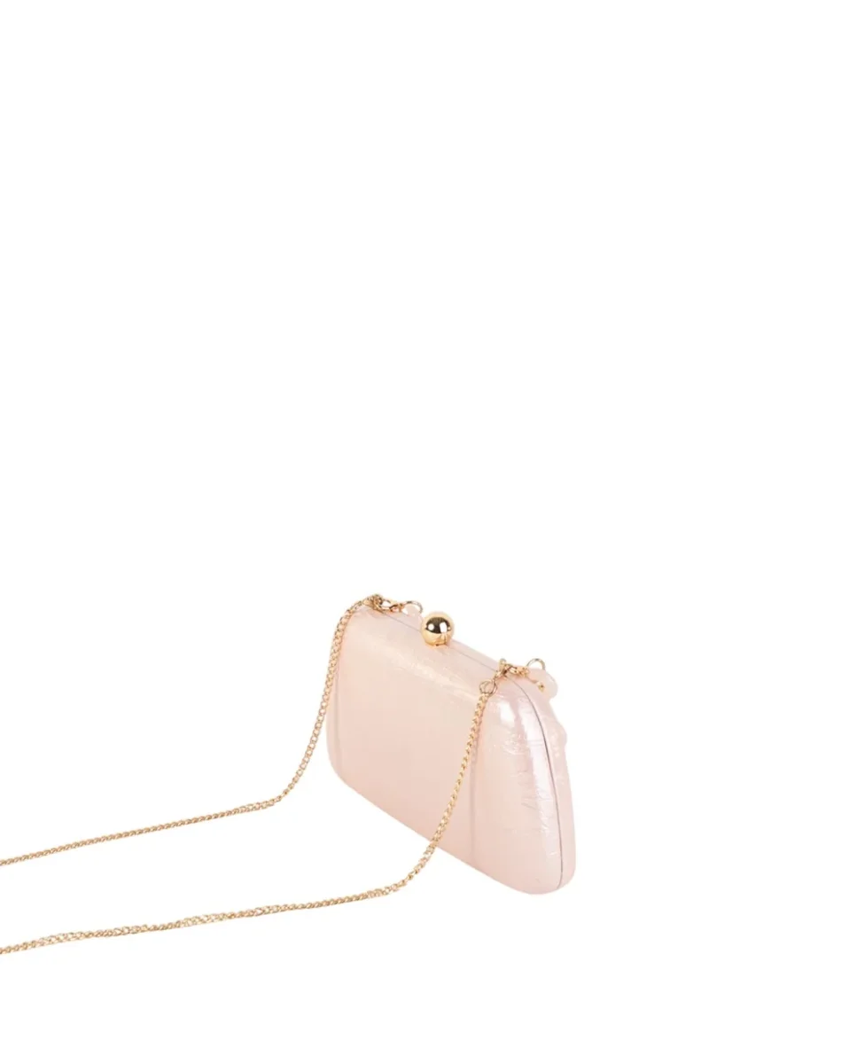 Bolso de Fiesta tipo Clutch Volum Elia Nude - Imagen 5