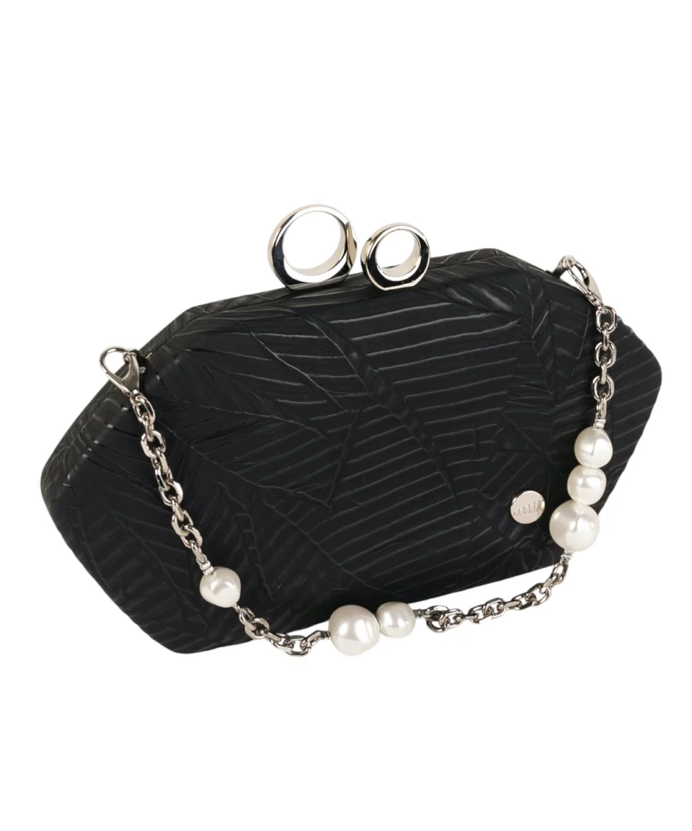 Bolso de Fiesta tipo Clutch Volum Dione Negro - Imagen 3