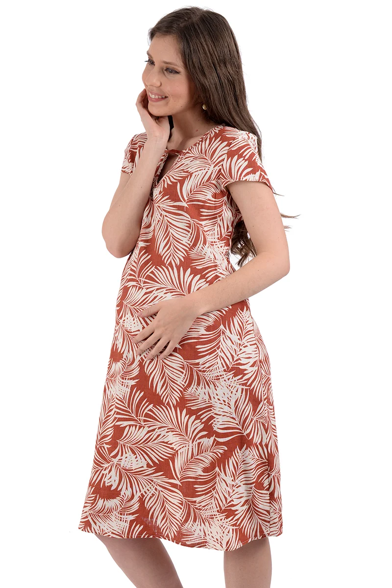 Vestido De Flores Corto Para Embarazo