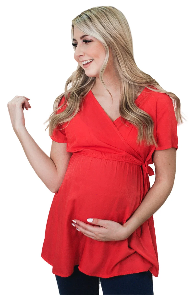 Blusa de Lactancia MAMA MIA Maternity De Escote Cruzado - Imagen 4