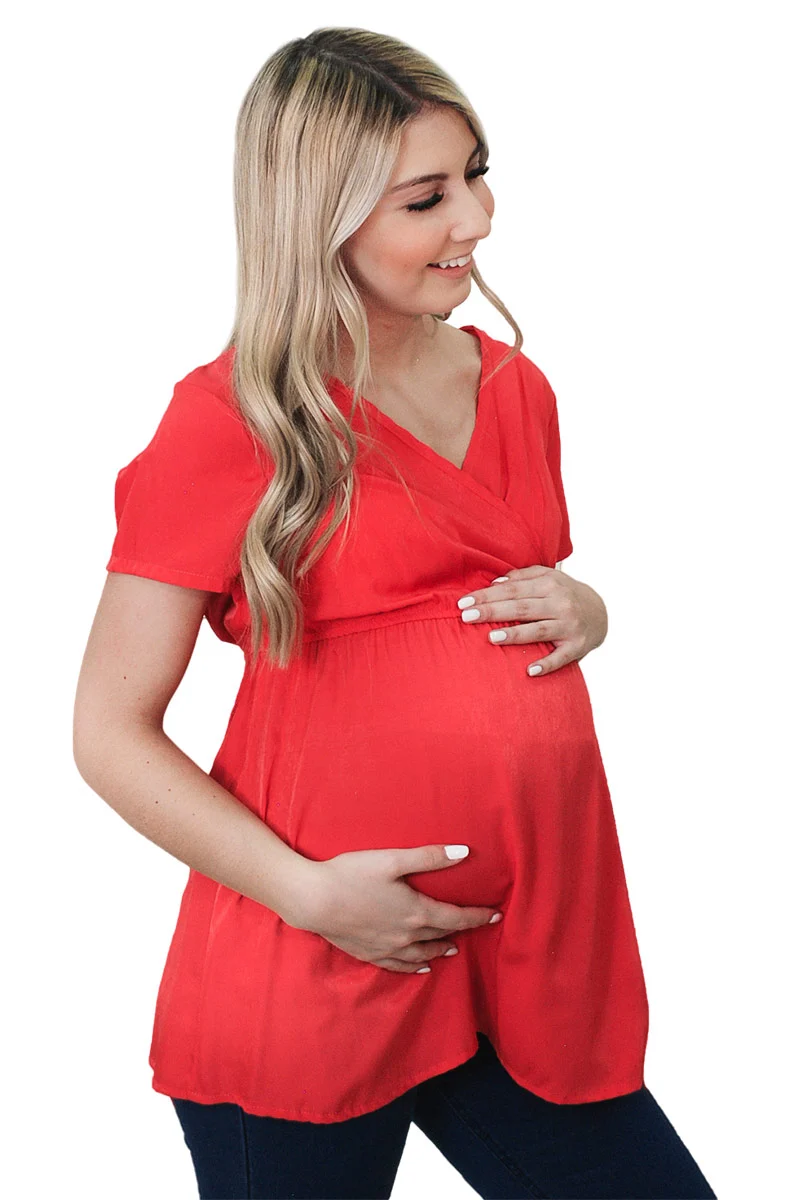 Blusa de Lactancia MAMA MIA Maternity De Escote Cruzado