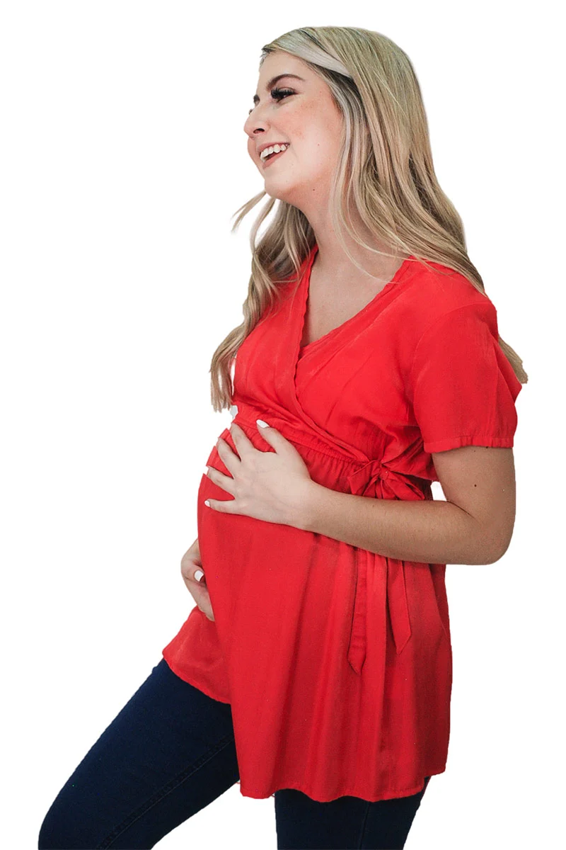 Blusa de Lactancia MAMA MIA Maternity De Escote Cruzado - Imagen 3