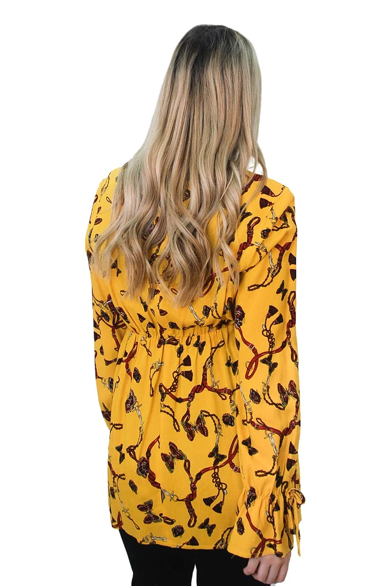 Blusa Para Embarazada Con Moderno Estapado Y Manga Larga - Imagen 5