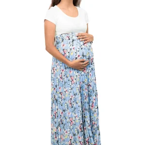 Vestido De Flores Largo Para Embarazada