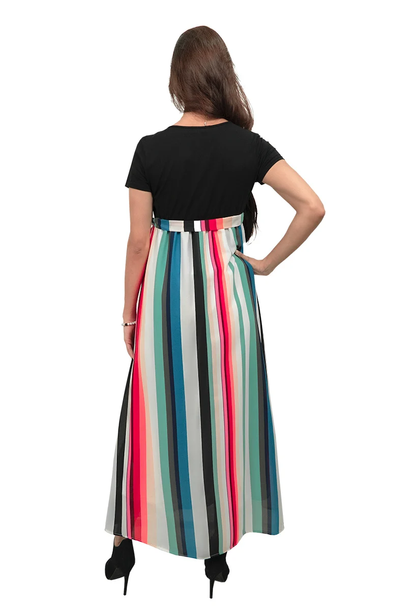 MAMA MIA Vestido De Maternidad Largo de Colores - Imagen 4