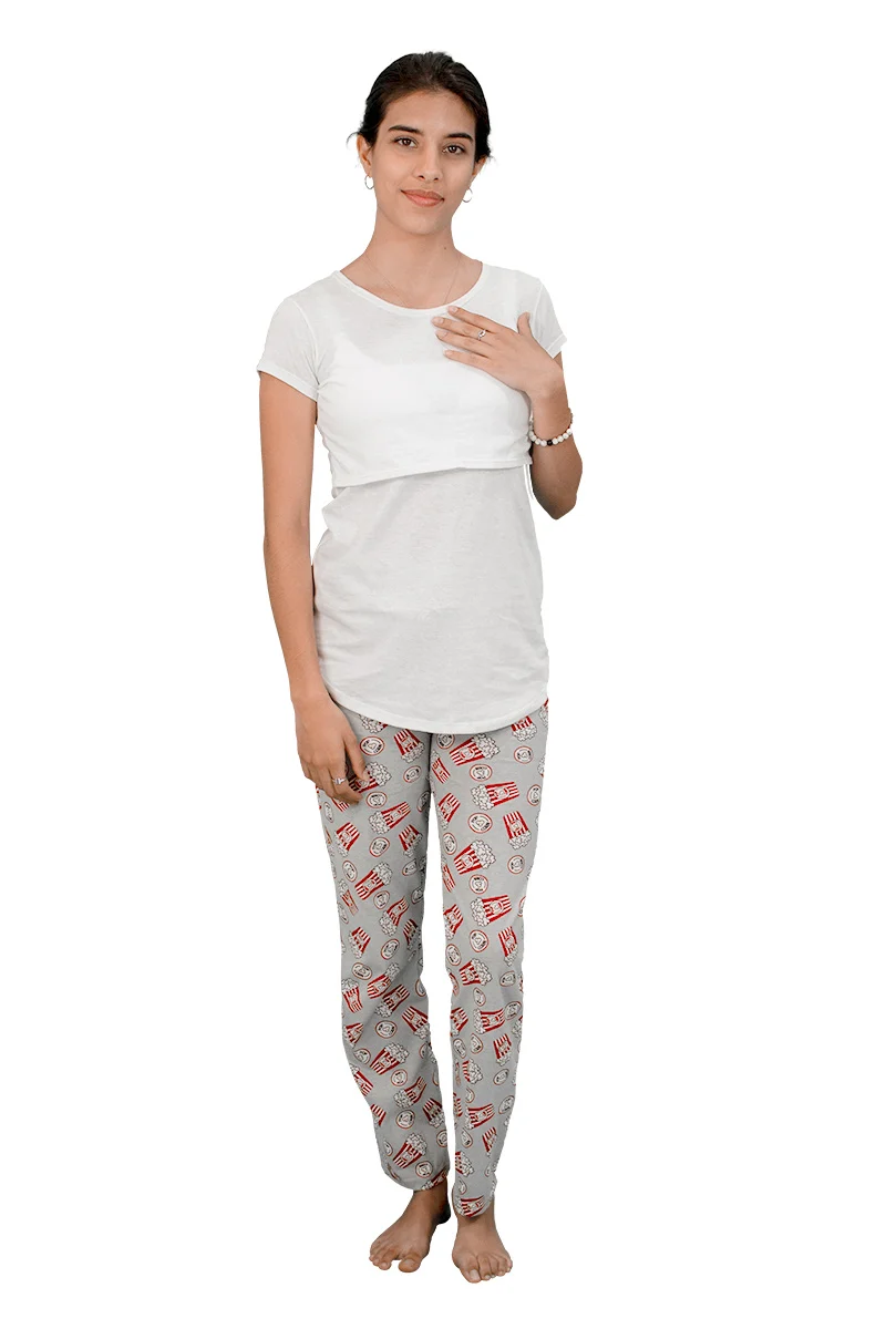 Pijama de Lactancia con Estampado - Imagen 3