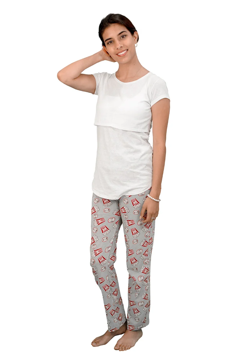 Pijama de Lactancia con Estampado - Imagen 5