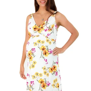 Vestido De Flores Corto Para Embarazo
