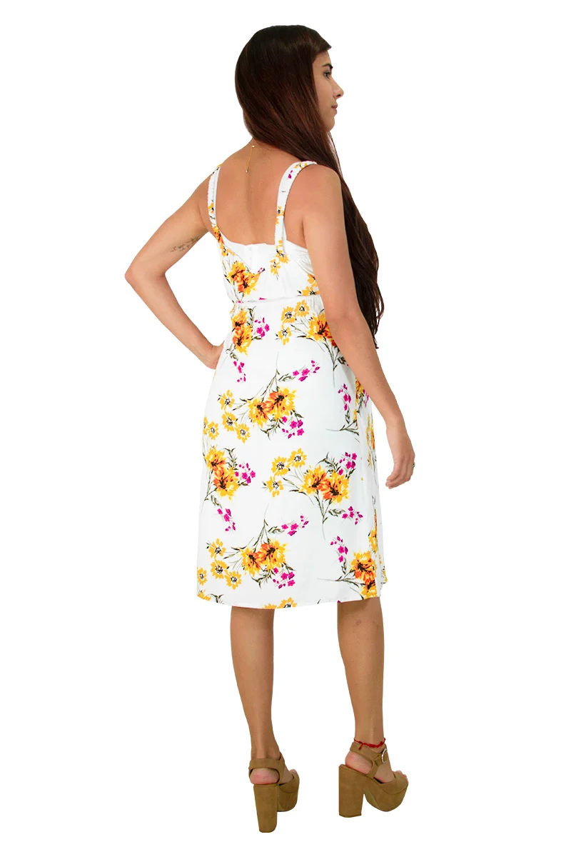 Vestido De Flores Corto Para Embarazo - Imagen 5