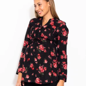 BLUSA DE EMBARAZO "ROSAS"