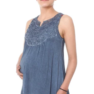 BLUSA DE EMBARAZO "BLUE LOOSE"